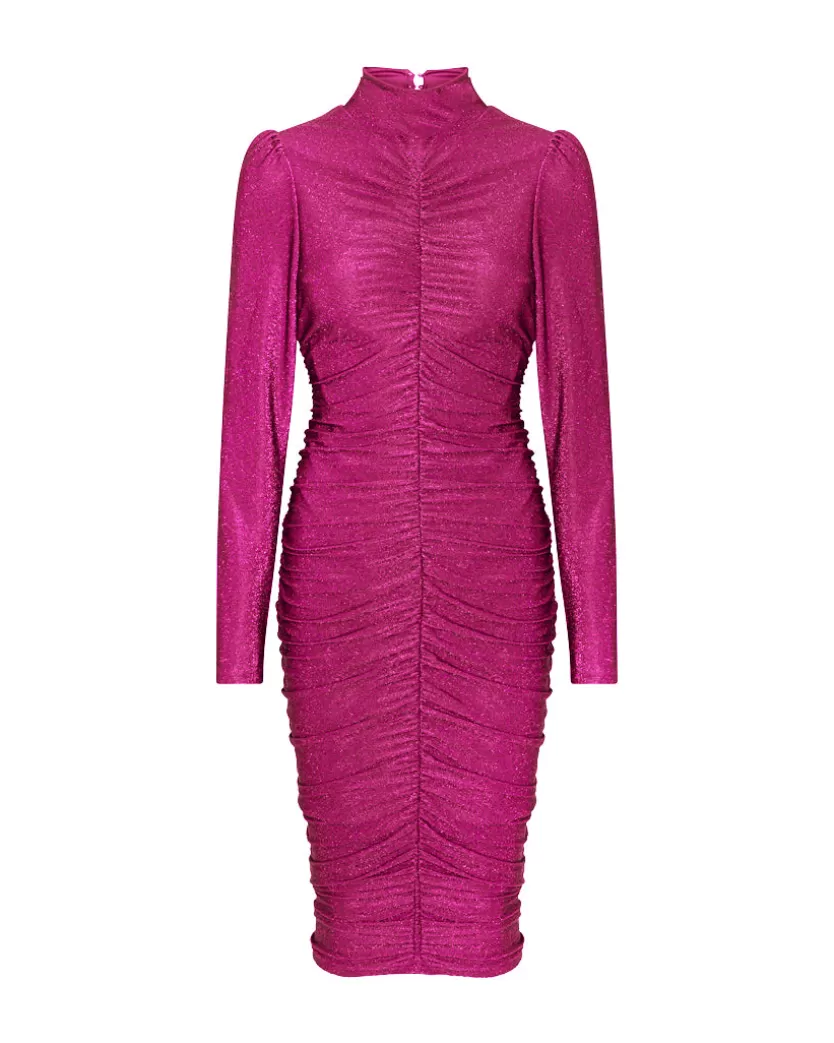Dresses & Kimonos | Hunkọn Cattia Wrinkle Dress - Fushcia Pink Glitter